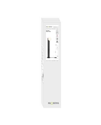 INTERLAKEN * BOLARDO IP65 G9 NEGRO